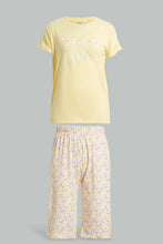 Load image into Gallery viewer, Redtag-Yellow-Short-Sets-Pyjama-Sets-Senior-Girls-9 to 14 Years
