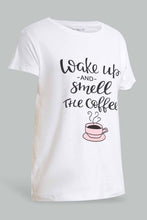Load image into Gallery viewer, Redtag-White-Pyjama-Sets-Pyjama-Sets-Senior-Girls-9 to 14 Years
