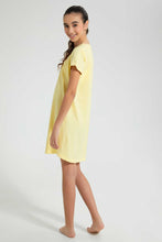 Load image into Gallery viewer, Redtag-Yellow-Nightdress-Nightshirts-Senior-Girls-9 to 14 Years
