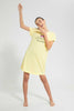 Redtag-Yellow-Nightdress-Nightshirts-Senior-Girls-9 to 14 Years