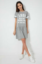 تنزيل الصورة على معرض الصور، Redtag-Grey-Melange-Sporty-Dress-Dresses-Senior-Girls-9 to 14 Years
