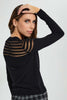 Redtag-Black-Longsleeve-Mesh-Top-Tops-Women's-
