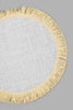 Redtag-Brown-Round-Placemat-Placemats-Home-Dining-