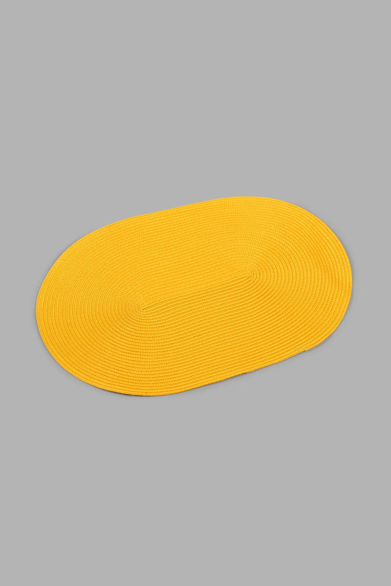 Redtag-Mustard-Oval-Placemat-Placemats-Home-Dining-