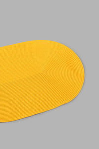 Redtag-Mustard-Oval-Placemat-Placemats-Home-Dining-