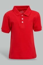 Load image into Gallery viewer, Redtag-Red-Tipping-Color-Pique-Short-Sleeve-Polo-Polo-Shirts-Infant-Boys-3 to 24 Months
