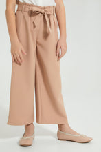 Load image into Gallery viewer, Redtag-Beige-Wideleg-Trouser-Colour:Beige,-Filter:Girls-(2-to-8-Yrs),-Girls-Trousers,-New-In,-New-In-GIR,-Non-Sale,-S22A,-Section:Kidswear-Girls-2 to 8 Years
