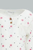 Redtag-Ivory-Printed-T-Shirt-And-Lilac-Solid-Legging-Sets-Infant-Girls-3 to 24 Months