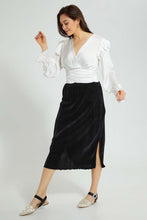 تنزيل الصورة على معرض الصور، Redtag-White-Front-Detail-Top-Blouses-Women&#39;s-
