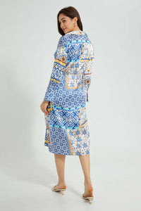 Redtag-Multicolor-Scarf-Print-Midi-Dress-Dresses-Women's-