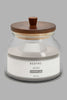 Redtag-Clear-Glass-Canister-With-Wooden-Lid-(Small)-Canisters-And-Jars-Home-Dining-