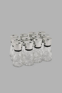 Redtag-Clear-Glass-Spice-Set-With-Plastic-Rack-(13-Piece)-Food-Storage-Home-Dining-