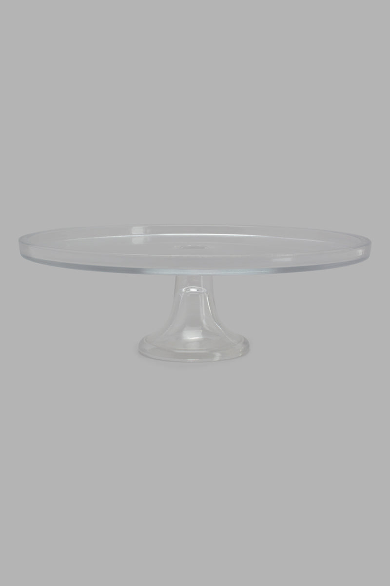 Redtag-Clear-Glass-Cake-Stand-Category:Bakeware,-Colour:Clear,-Filter:Home-Dining,-HMW-DIN-Serveware,-New-In,-New-In-HMW-DIN,-Non-Sale,-S22C,-Section:Homewares-Home-Dining-