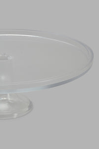 Redtag-Clear-Glass-Cake-Stand-Category:Bakeware,-Colour:Clear,-Filter:Home-Dining,-HMW-DIN-Serveware,-New-In,-New-In-HMW-DIN,-Non-Sale,-S22C,-Section:Homewares-Home-Dining-