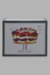 Redtag-Clear-Glass-Trifle-Bowl-Category:Bowls,-Colour:Clear,-Filter:Home-Dining,-HMW-DIN-Serveware,-New-In,-New-In-HMW-DIN,-Non-Sale,-S22C,-Section:Homewares-Home-Dining-