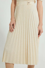 تنزيل الصورة على معرض الصور، Redtag-Beige-Pleated-Skirt-Skirts-Women&#39;s-
