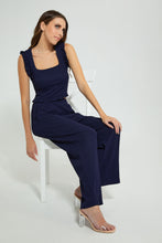 تنزيل الصورة على معرض الصور، Redtag-Navy-Crickled-Sleeveless-Top-Tops-Women&#39;s-
