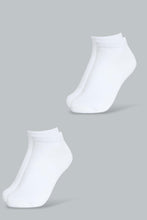 Load image into Gallery viewer, Redtag-White-Gsr-2Pcs-Ankle-Socks-Ankle-Length-Senior-Girls-9 to 14 Years
