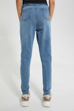 Load image into Gallery viewer, Redtag-Lt-Wash-Paperbagwaist-Jean-Jeans-Regular-Fit-Senior-Girls-9 to 14 Years
