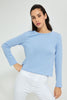 Redtag-Blue-Plain-Long-Sleeve-T-Shirt-Active-Tees-Women's-