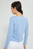 Redtag-Blue-Plain-Long-Sleeve-T-Shirt-Active-Tees-Women's-