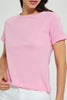 Redtag-Fuchsia--Plain-Short--Sleeve--Crew-Neck-T-Shirt-Active-Tees-Women's-