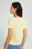 Redtag-Lemon--Plain-Short--Sleeve--V-Neck-T-Shirt-Active-Tees-Women's-