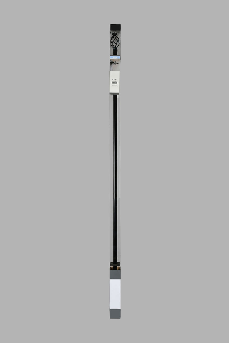 Redtag-Black-Powder-Coated-Finish-Extendable-Single-Curtain-Rod-(Long)-Colour:Black,-Filter:Home-Bedroom,-HMW-BED-Curtain-Rods,-New-In,-New-In-HMW-BED,-Non-Sale,-S22B,-Section:Homewares-Home-Bedroom-
