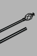 Load image into Gallery viewer, Redtag-Black-Powder-Coated-Finish-Extendable-Single-Curtain-Rod-(Long)-Colour:Black,-Filter:Home-Bedroom,-HMW-BED-Curtain-Rods,-New-In,-New-In-HMW-BED,-Non-Sale,-S22B,-Section:Homewares-Home-Bedroom-
