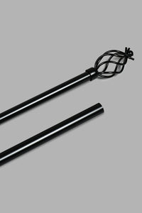 Redtag-Black-Powder-Coated-Finish-Extendable-Single-Curtain-Rod-(Long)-Colour:Black,-Filter:Home-Bedroom,-HMW-BED-Curtain-Rods,-New-In,-New-In-HMW-BED,-Non-Sale,-S22B,-Section:Homewares-Home-Bedroom-