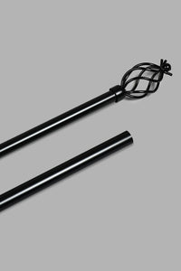 Redtag-Black-Powder-Coated-Finish-Extendable-Single-Curtain-Rod-(Short)-Colour:Black,-Filter:Home-Bedroom,-HMW-BED-Curtain-Rods,-New-In,-New-In-HMW-BED,-Non-Sale,-S22B,-Section:Homewares-Home-Bedroom-