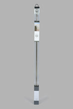 Load image into Gallery viewer, Silver Finish Extendable Single Curtain Rod With Crystal Finial
