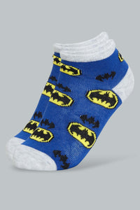 Redtag-3-Pack-Batman-Socks-Ankle-Socks-Boys-2 to 8 Years