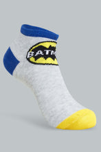 Load image into Gallery viewer, Redtag-3-Pack-Batman-Socks-Ankle-Socks-Boys-2 to 8 Years
