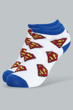 Load image into Gallery viewer, Redtag-3-Pack-Superman-Socks-Ankle-Socks-Boys-2 to 8 Years
