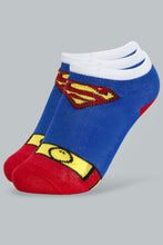 Load image into Gallery viewer, Redtag-3-Pack-Superman-Socks-Ankle-Socks-Boys-2 to 8 Years
