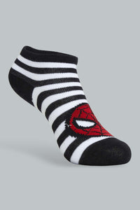 Redtag-3-Pack-Spiderman-Socks-Ankle-Socks-Boys-2 to 8 Years