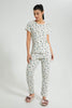 Redtag-Off-White-Printed-Pyjama-Set-Colour:Cream,-Filter:Women's-Clothing,-New-In,-New-In-Women,-Non-Sale,-S22B,-Section:Women,-Women-Pyjama-Sets-Women's-