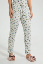Load image into Gallery viewer, Redtag-Off-White-Printed-Pyjama-Set-Colour:Cream,-Filter:Women&#39;s-Clothing,-New-In,-New-In-Women,-Non-Sale,-S22B,-Section:Women,-Women-Pyjama-Sets-Women&#39;s-
