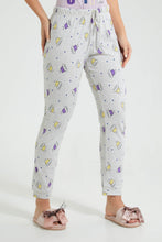 Load image into Gallery viewer, Redtag-Lilac-Coffee-Printed-Pyjama-Set-Colour:Lilac,-Filter:Women&#39;s-Clothing,-New-In,-New-In-Women,-Non-Sale,-S22B,-Section:Women,-Women-Pyjama-Sets-Women&#39;s-
