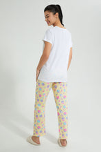 Load image into Gallery viewer, Redtag-Green-Cup-Cakes-Printed-Pyjama-Set-Colour:Green,-Filter:Women&#39;s-Clothing,-New-In,-New-In-Women,-Non-Sale,-S22B,-Section:Women,-Women-Pyjama-Sets-Women&#39;s-
