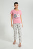 Redtag-Blush-Printed-Pyjama-Set-Colour:Pink,-Filter:Women's-Clothing,-New-In,-New-In-Women,-Non-Sale,-S22B,-Section:Women,-Women-Pyjama-Sets-Women's-