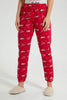 Redtag-Ecru-Melange-Printed-Pyjama-Set-Colour:Ecru,-Filter:Women's-Clothing,-New-In,-New-In-Women,-Non-Sale,-S22B,-Section:Women,-Women-Pyjama-Sets-Women's-