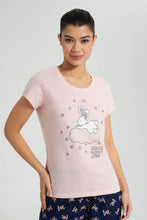 Load image into Gallery viewer, Redtag-Pale-Pink-Printed-Pyjama-Set-Colour:Pink,-Filter:Women&#39;s-Clothing,-New-In,-New-In-Women,-Non-Sale,-S22B,-Section:Women,-Women-Pyjama-Sets-Women&#39;s-
