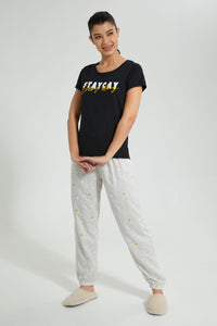 Redtag-Green-Printed-Pyjama-Set-Colour:Green,-Filter:Women's-Clothing,-New-In,-New-In-Women,-Non-Sale,-S22B,-Section:Women,-Women-Pyjama-Sets-Women's-