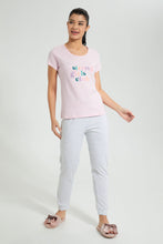Load image into Gallery viewer, Redtag-Pink-Strong-Girls-Printed-Pyjama-Set-Colour:Pink,-Filter:Women&#39;s-Clothing,-New-In,-New-In-Women,-Non-Sale,-S22B,-Section:Women,-Women-Pyjama-Sets-Women&#39;s-
