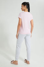 Load image into Gallery viewer, Redtag-Pink-Strong-Girls-Printed-Pyjama-Set-Colour:Pink,-Filter:Women&#39;s-Clothing,-New-In,-New-In-Women,-Non-Sale,-S22B,-Section:Women,-Women-Pyjama-Sets-Women&#39;s-
