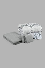 Load image into Gallery viewer, Redtag-Grey-Geometric-Print-6-Piece-Comforter-Set-(Double-Size)-Comforters-Home-Bedroom-
