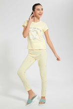 Load image into Gallery viewer, Yellow Coffee Pajama Set (2 Piece)
