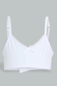 Redtag-Beige/White-Bra-(2Pack)-365,-Character,-Colour:Assorted,-ESS,-Filter:Senior-Girls-(9-to-14-Yrs),-GSR-Bras,-New-In,-New-In-GSR,-Non-Sale,-Section:Kidswear-Senior-Girls-9 to 14 Years